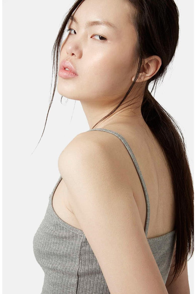 Ribbed Crop Camisole, Alternate, color, LIGHT GREY
