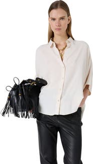 GERARD DAREL Cirae 3/4 Sleeve Oversized Shirt