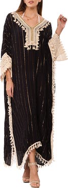 RANEES Tassel Embroidered Caftan