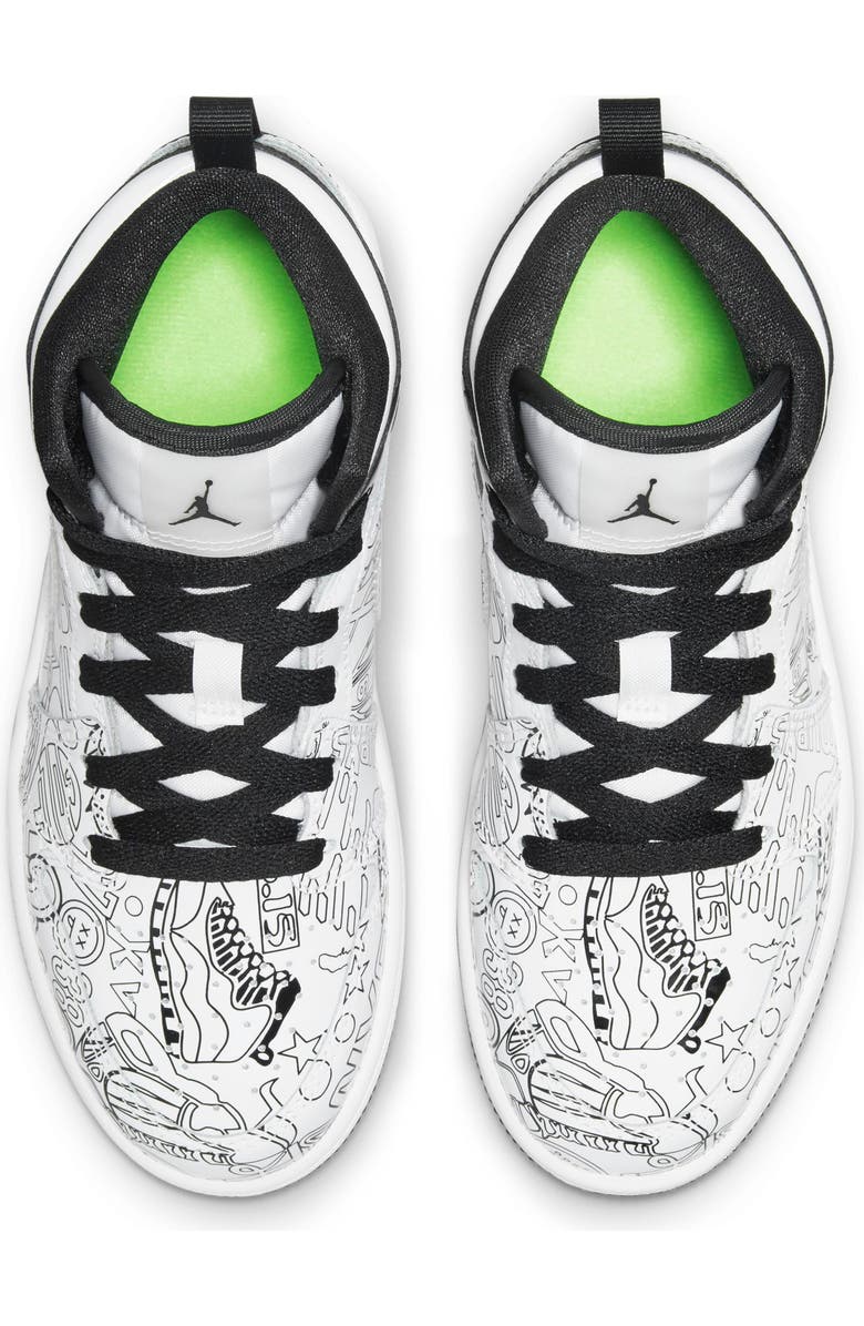 Nike Jordan 1 Mid DIY Basketball Sneaker, Alternate, color,