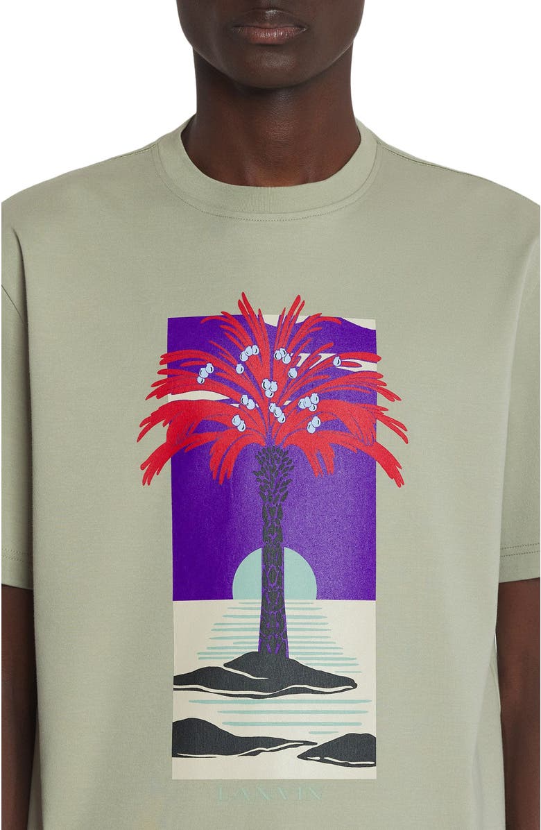 Lanvin PRINTED T-SHIRT, Alternate, color, 