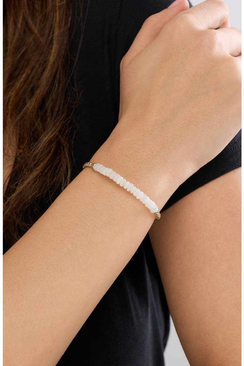 14K Gold Opal Bead Bracelet, Alternate, color, 14K YELLOW GOLD/ OPAL