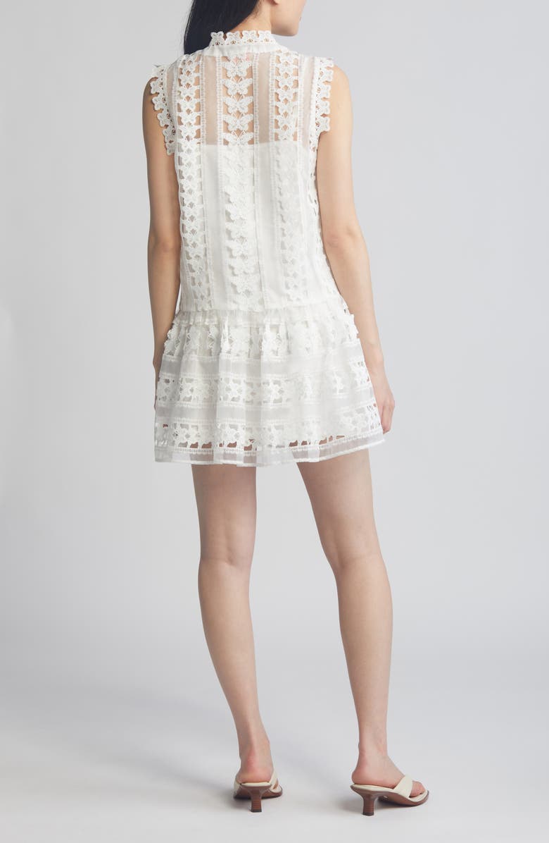 CIEBON Cara Butterfly Lace Shift Dress, Alternate, color, 