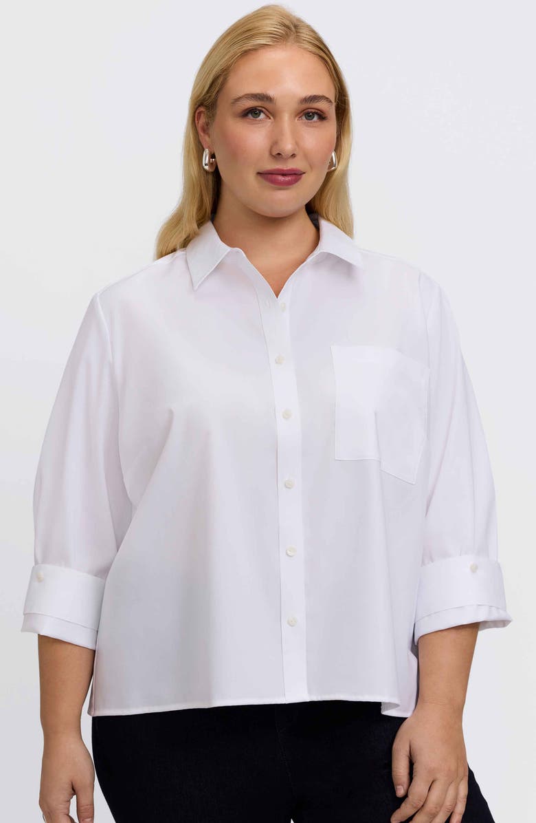 Foxcroft Jodie Button-Up Shirt, Alternate, color,