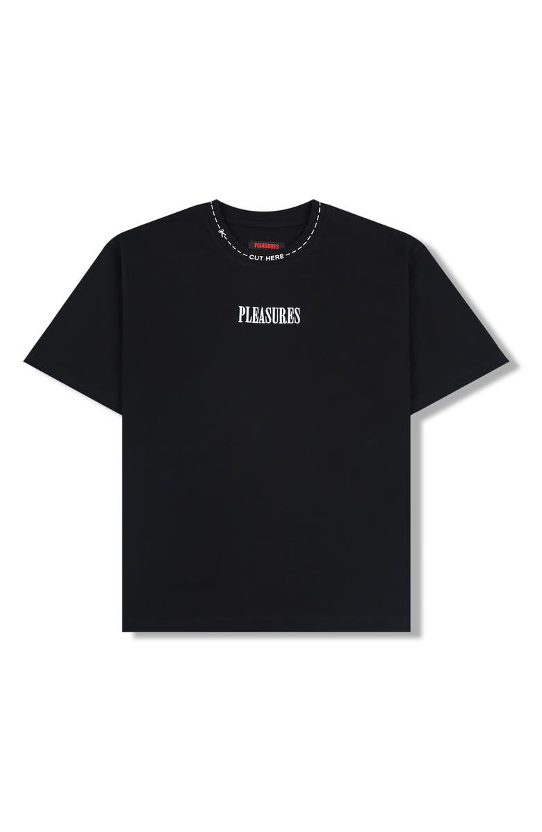 PLEASURES Cut Here Heavyweight Cotton T-Shirt, Alternate, color, 