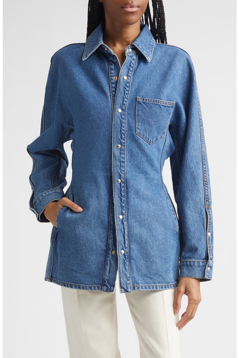 Cinch Denim Shirt Jacket, Main, color, HORIZON WASH
