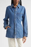 OSSOU Cinch Denim Shirt Jacket