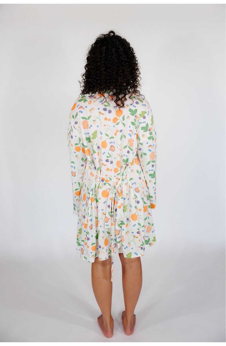 In My Sundays Short Robe, Alternate, color, Summer Spritz