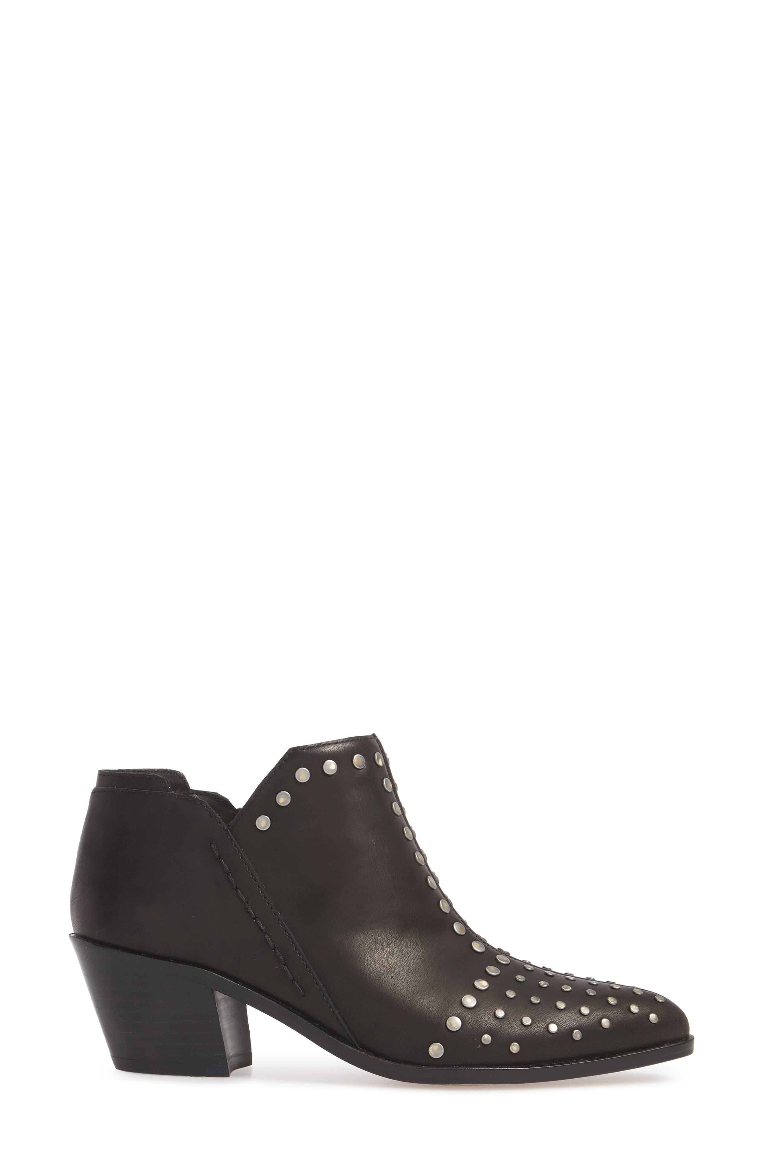 Loka Studded Bootie, Alternate, color, BLACK LEATHER