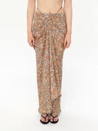 Alas Low Rise Draped Maxi Beach Skirt
