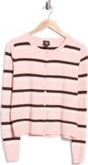Bobeau Buttoned Striped Cardigan