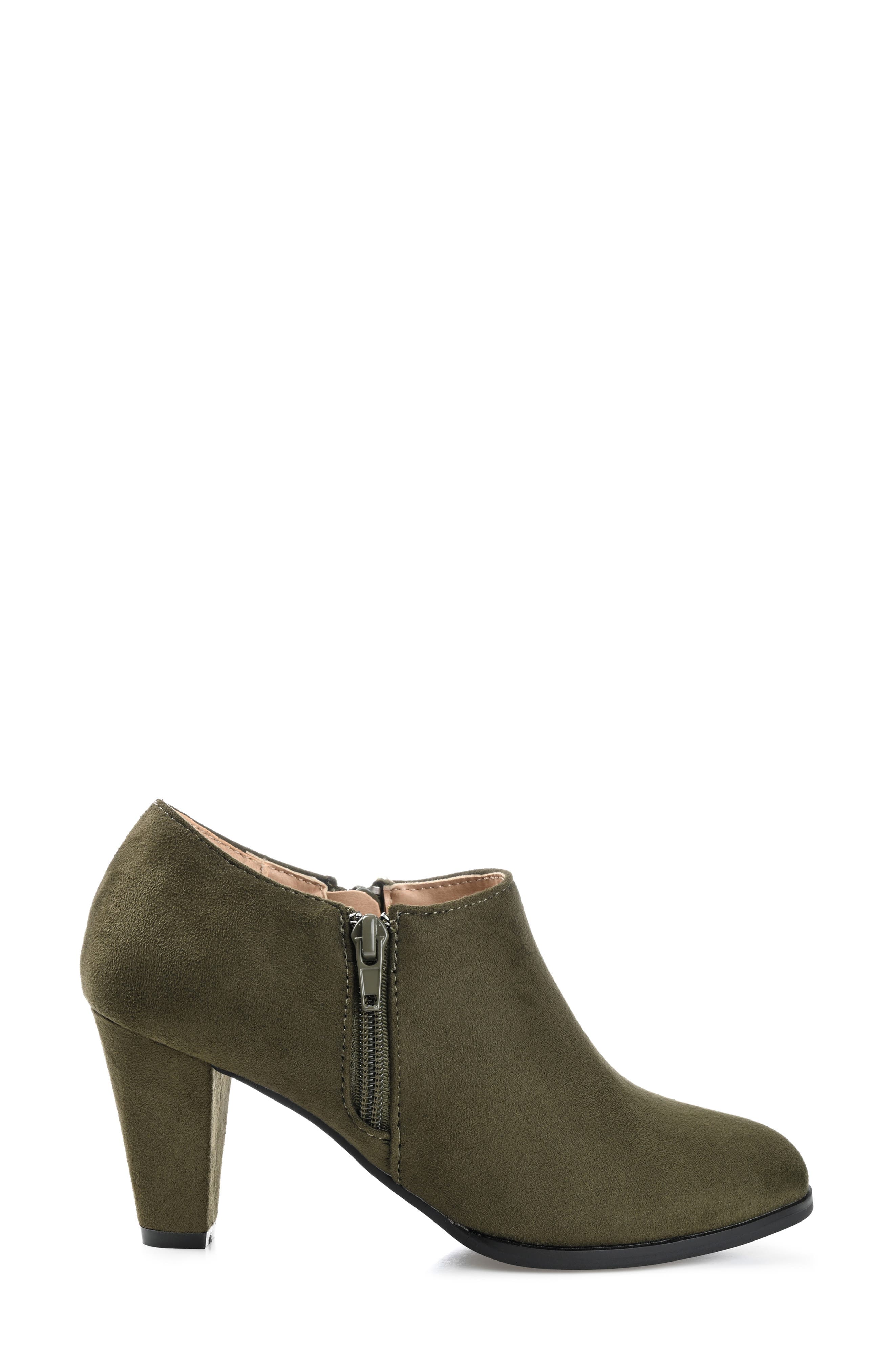 Sanzi Heeled Ankle Bootie, Alternate, color, OLIVE
