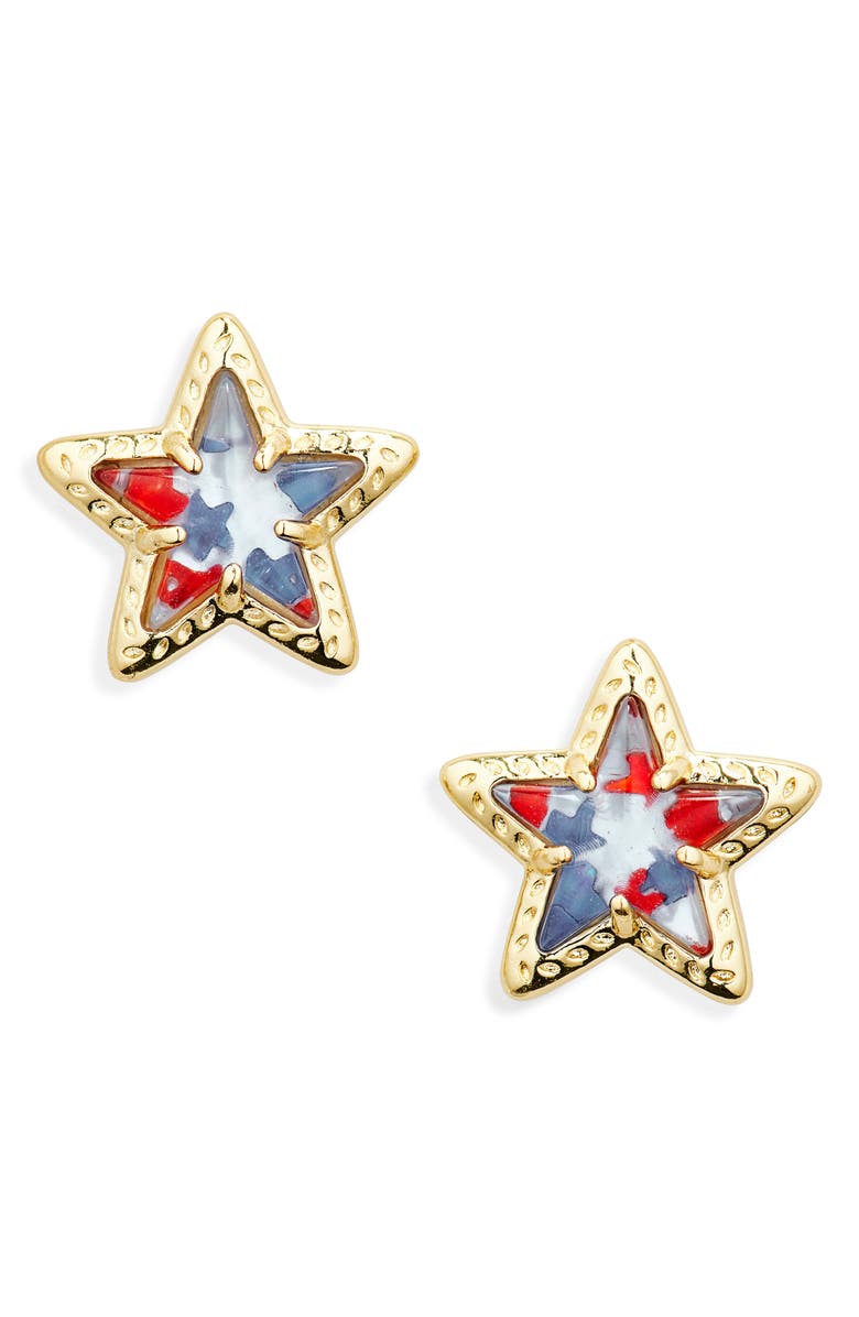 Kendra Scott Cassidy Star Stud Earrings, Main, color, 