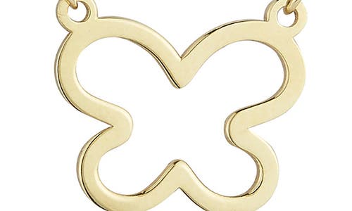 Ember Fine Jewelry Cutout Butterfly Pendant Necklace In Gold