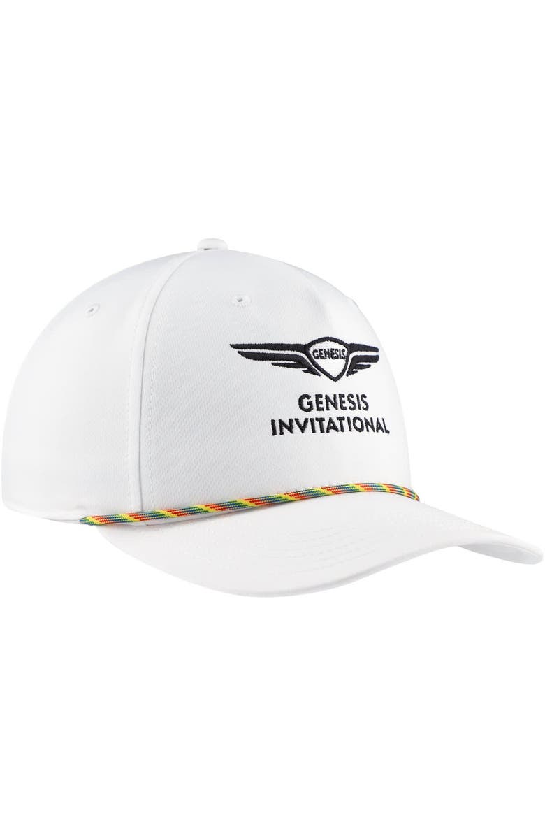 AHEAD Men's Ahead White Genesis Invitational Alto Rope Tech Adjustable Hat, Alternate, color, White