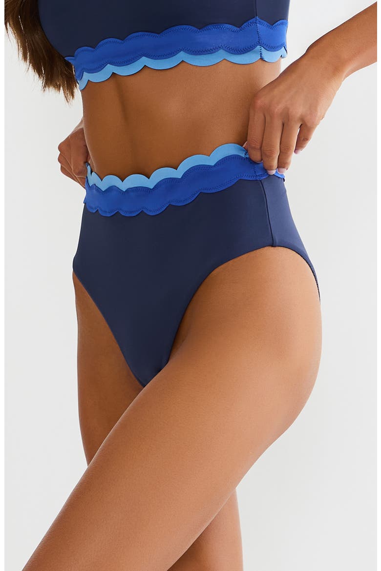 Harriet High Waist Bikini Bottoms, Alternate, color, BLUEBELL COLORBLOCK