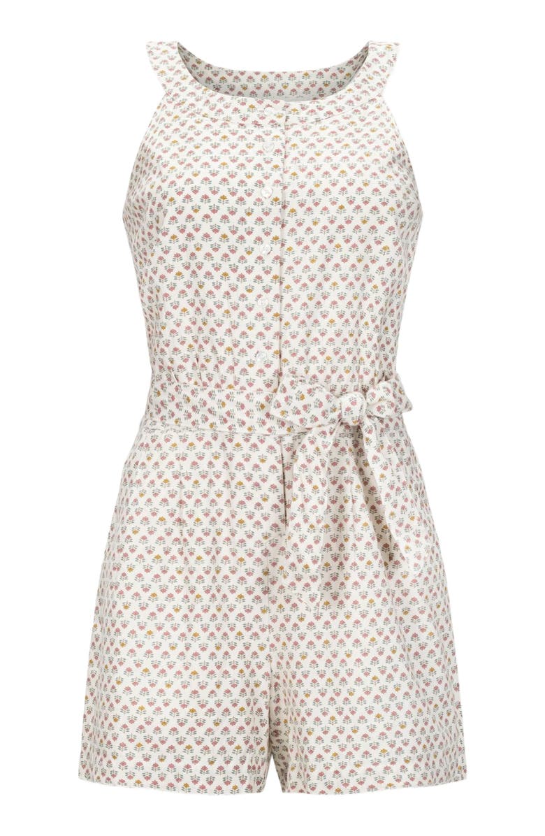 Hope 
Henry Women
s Sleeveless Linen Button Front Halter Romper, Alternate, color, Provence Mini Floral