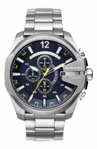 DIESEL® Mega Chief Chronograph Bracelet Watch, 51mm x 59mm