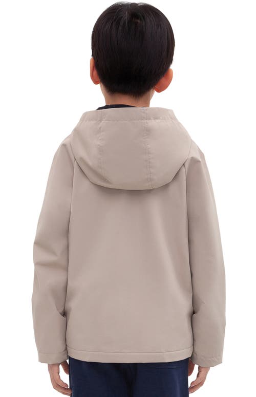 Rokka&rolla Kids' Ripstop Windbreaker Jacket In Stone