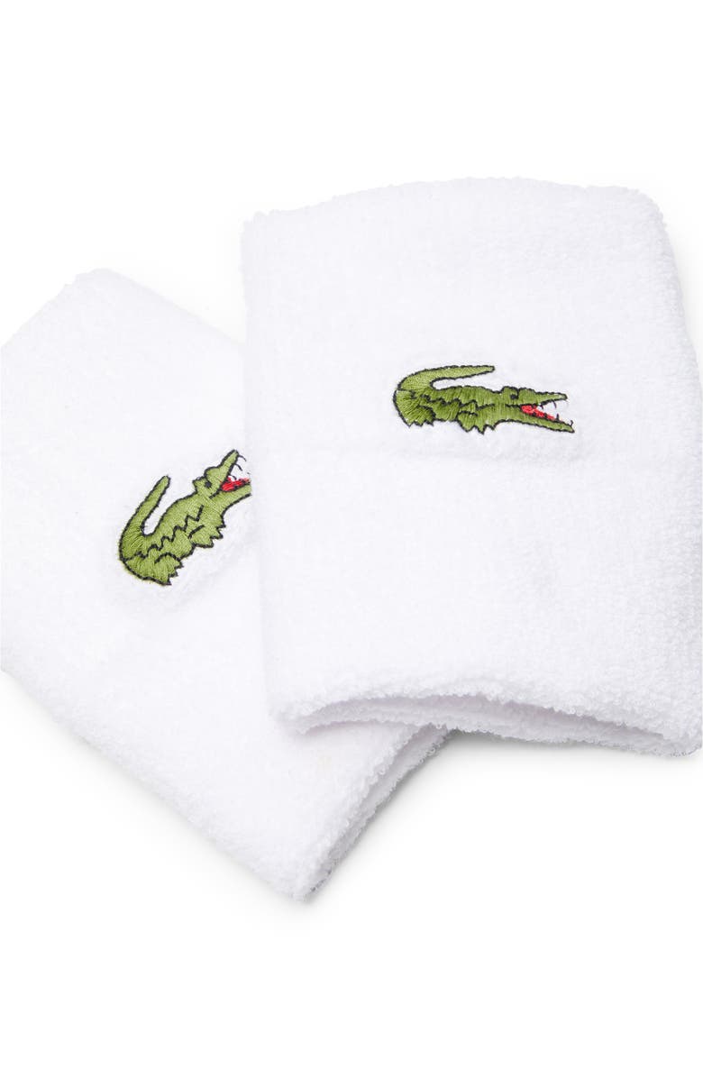 Lacoste Sport Stretch Terry Cloth Wrist Sweatbands, Alternate, color, 