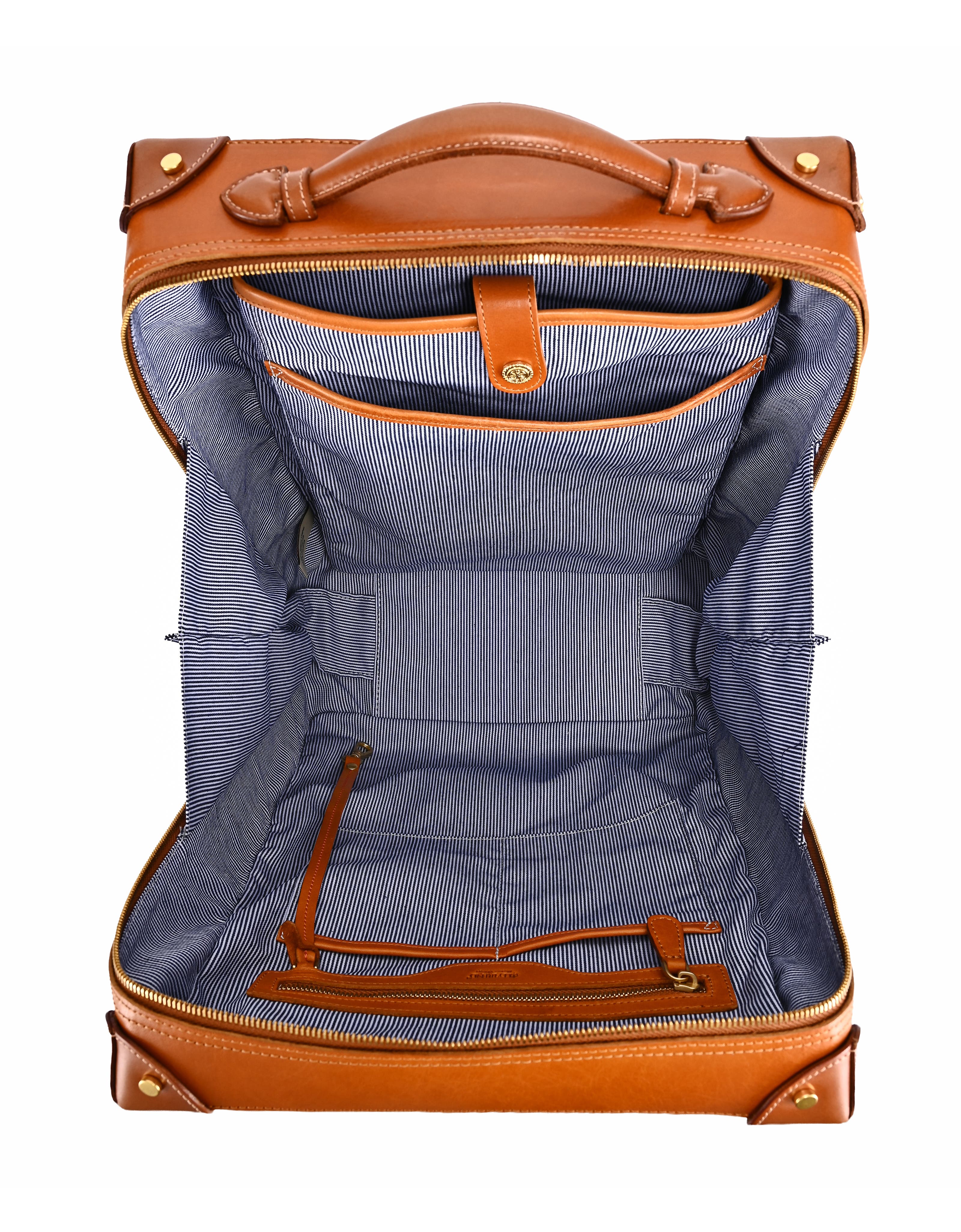OLD TREND Speedwell Small Leather Trunk Backpack, Alternate, color, Caramel