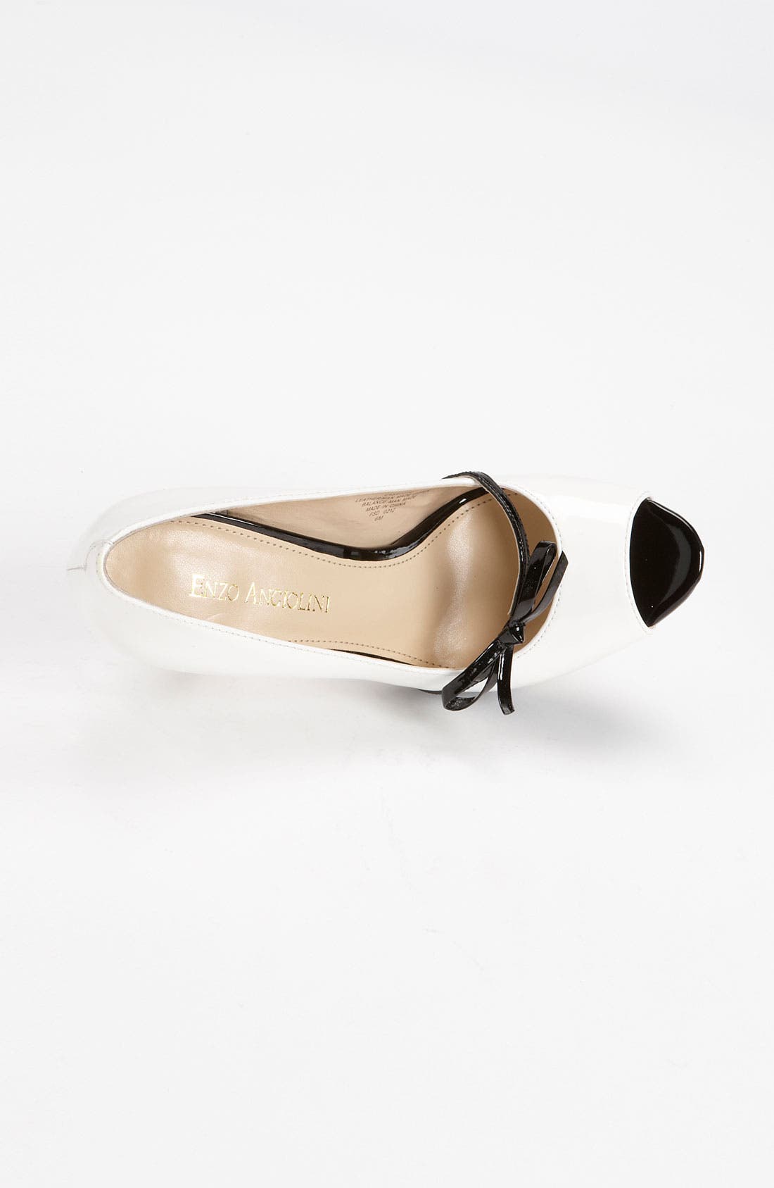 'Savoye' Pump, Alternate, color, WHITE/ BLACK