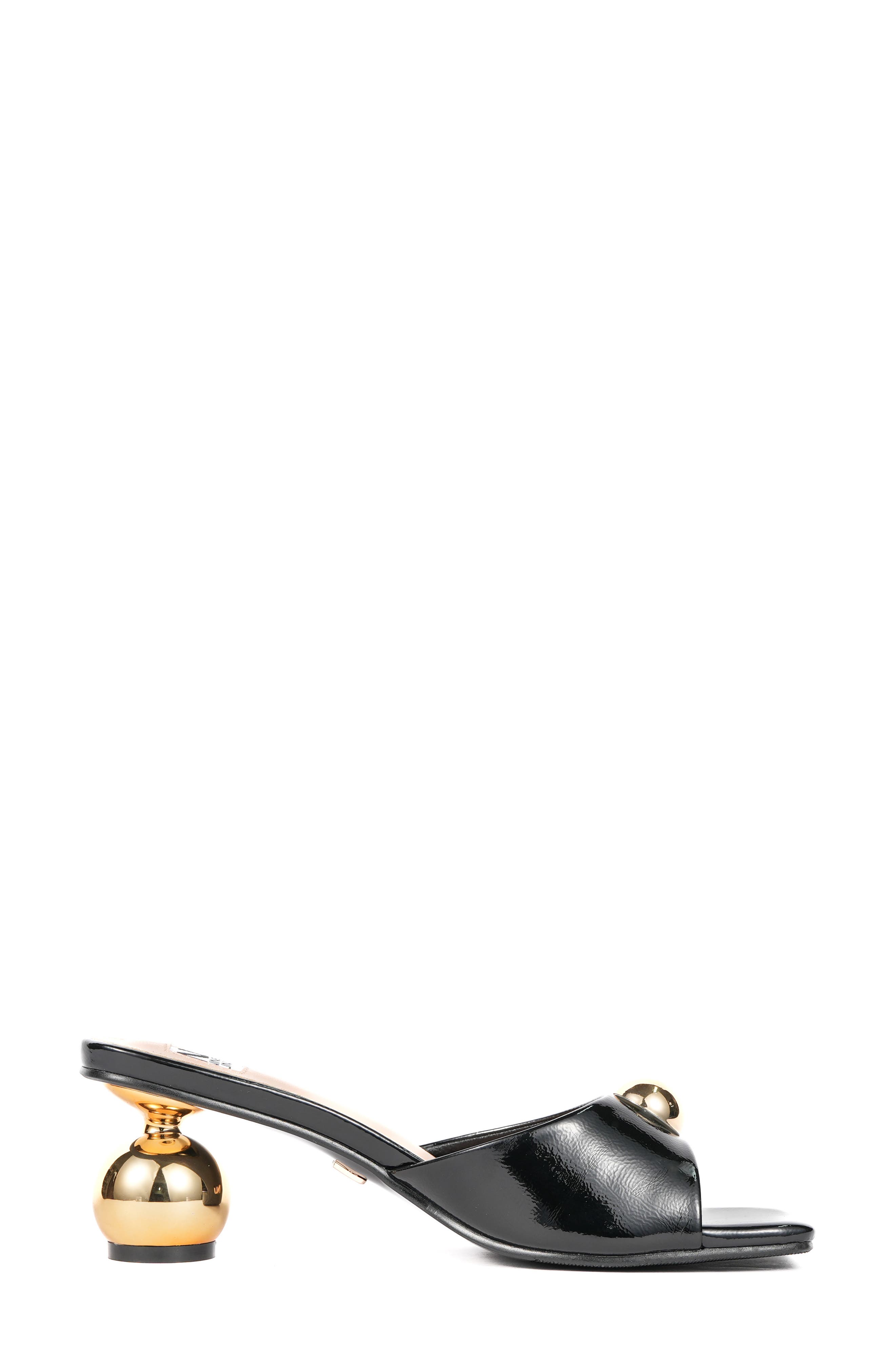 NINETY UNION Milano Orb Heel Slide Sandal, Alternate, color, Black
