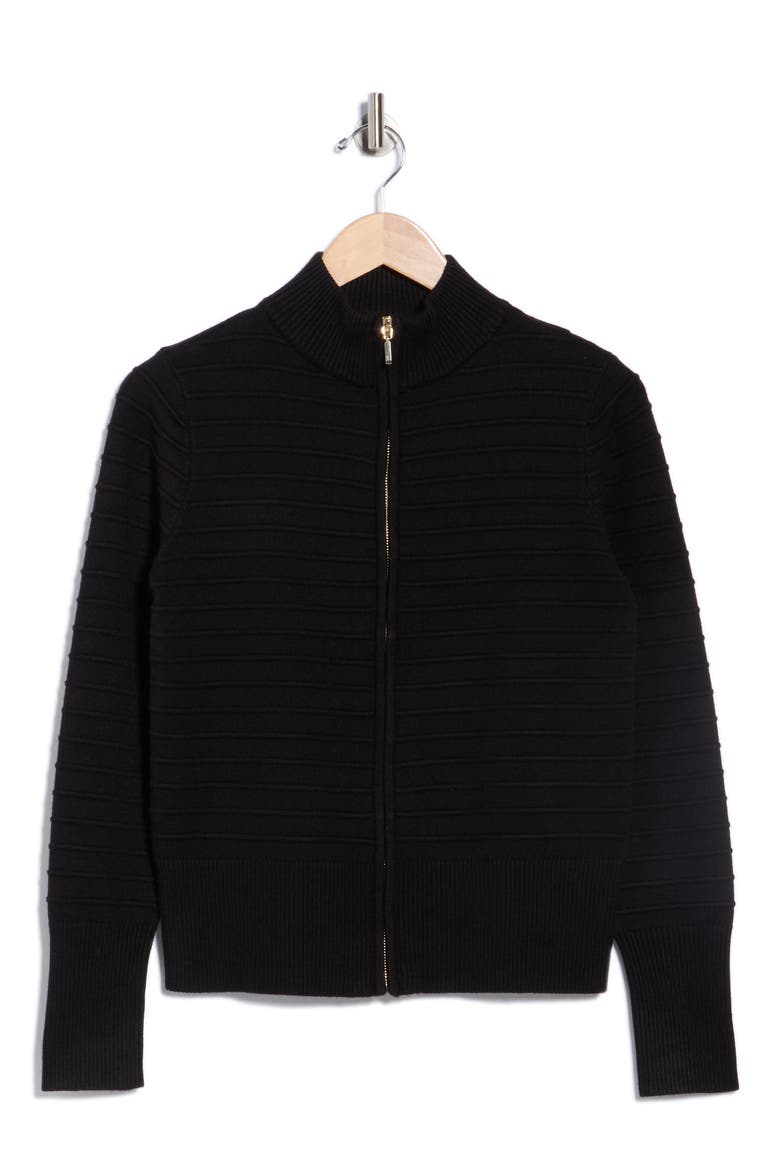 Mason Full Zip Sweater, Alternate, color, BLACK