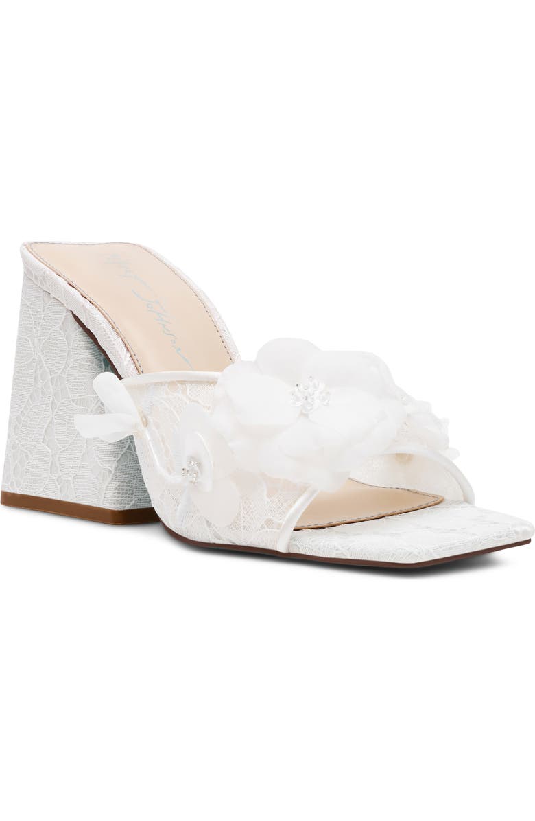 Betsey Johnson Heath Slide Sandal, Main, color, Ivory
