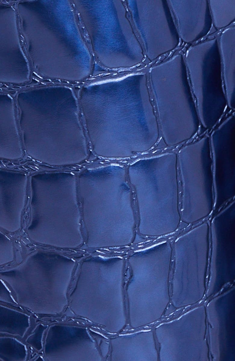 Dolce&Gabbana Alligator Embossed Faux Leather Pants, Alternate, color,