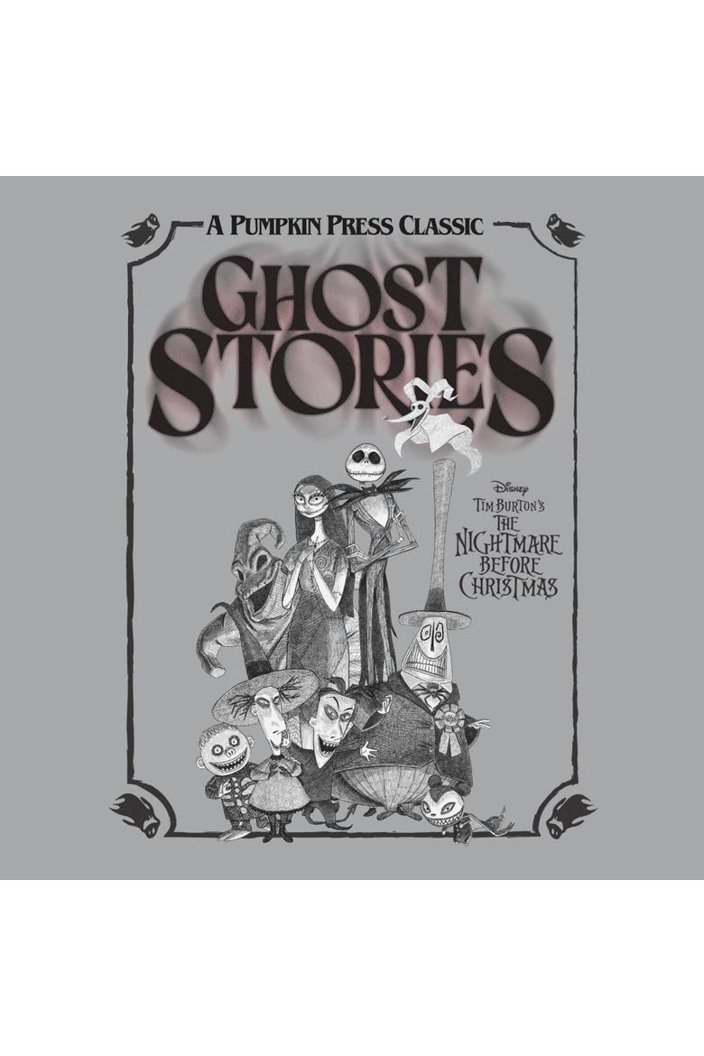 Mens The Nightmare Before Christmas Ghost Stories Frame Sweatshirt, Alternate, color, Athletic Heather