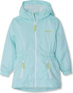 Lands' End Girls Hooded Water Resistant Rain Jacket