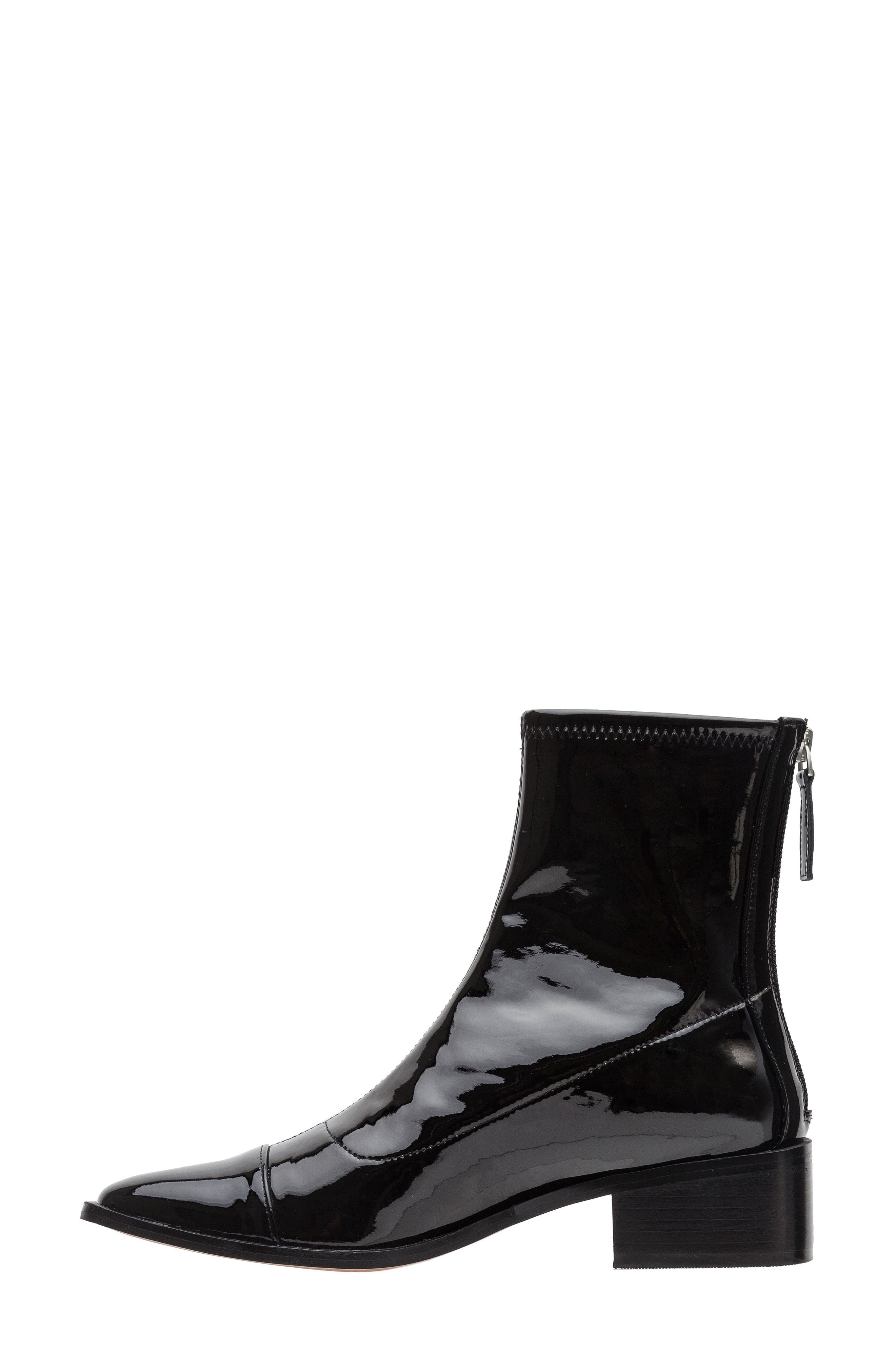 Linea Paolo Venata Block Heel Bootie, Alternate, color, Black