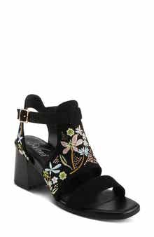 Romantic Floral Embroidered Sandal