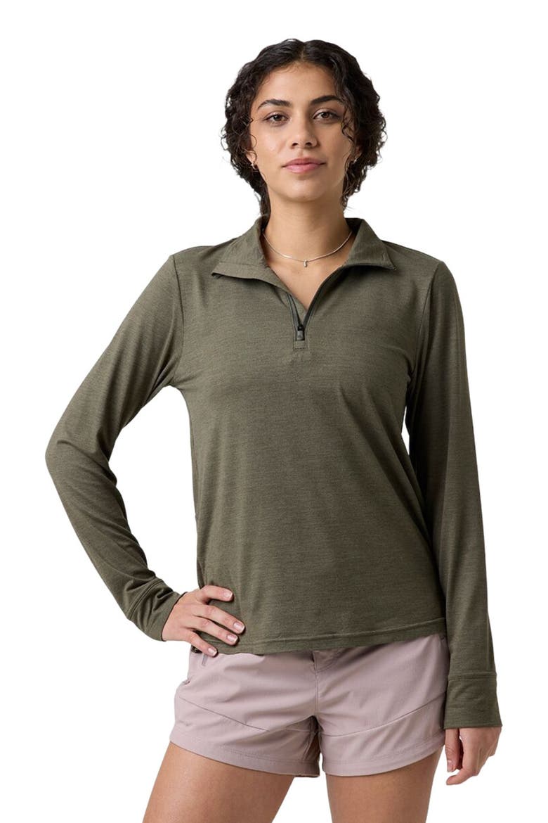 Destination 1/4-Zip Pullover - Women's, Main, color, Kalamata