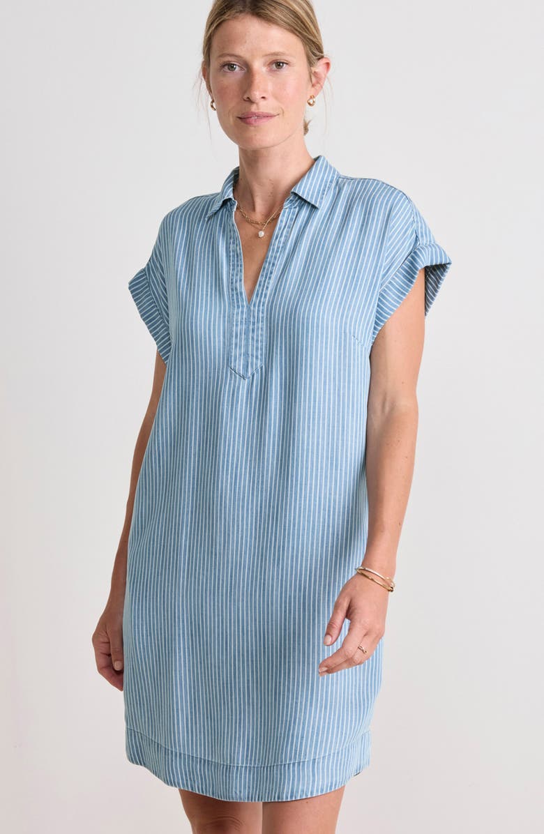 vineyard vines Margo Pinstripe Shirtdress, Alternate, color, 