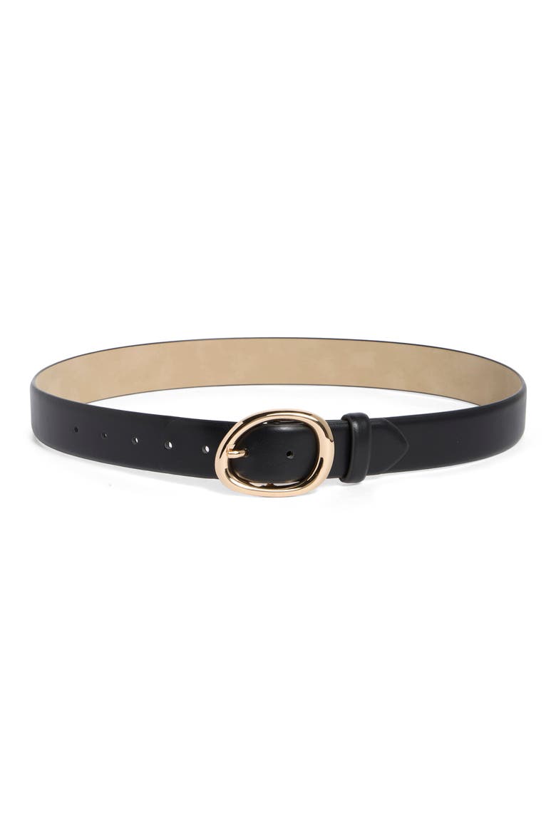 Organic Buckle Belt, Main, color, BLACK GOLD