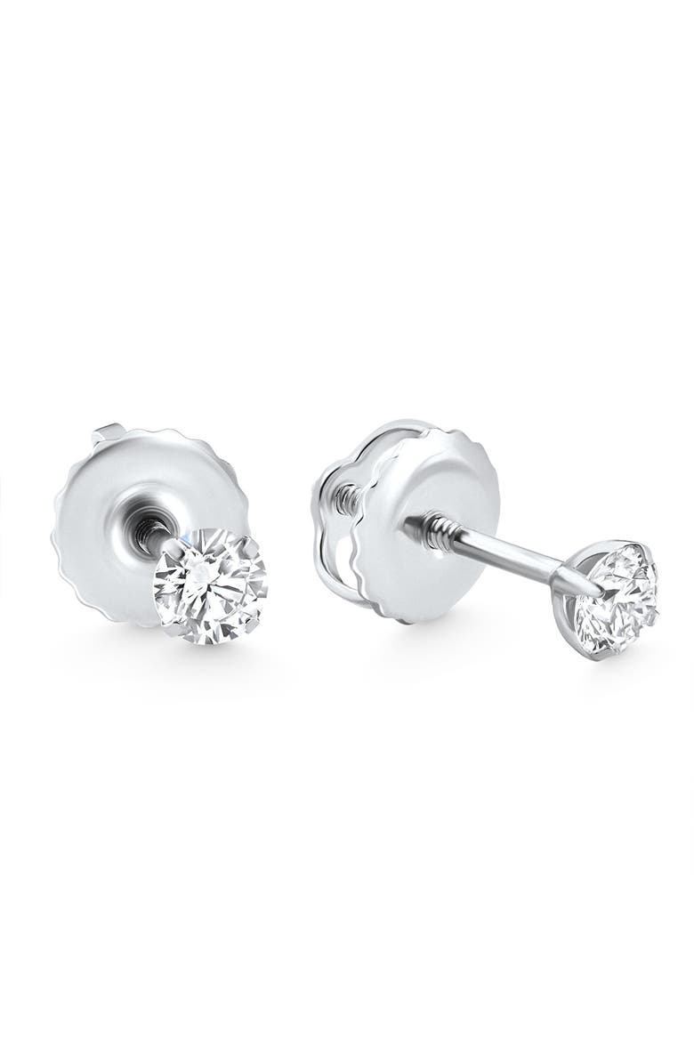 Bliss Diamond 1/4 Ct Diamond Screw Back Studs 14k Gold Lab Grown Eco Friendly, Alternate, color, 