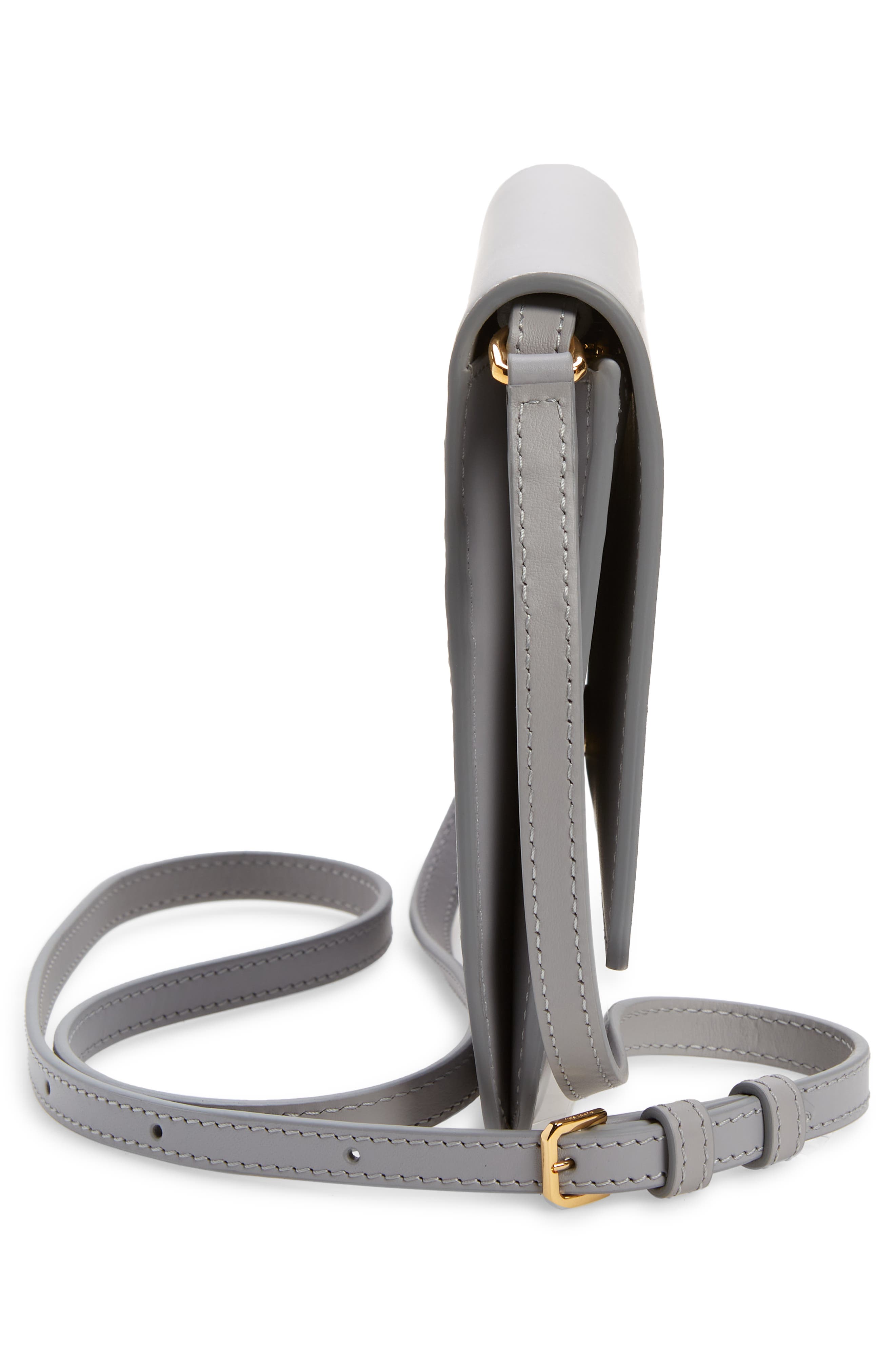 Burberry Mini TB Monogram Leather Shoulder Bag, Alternate, color, 