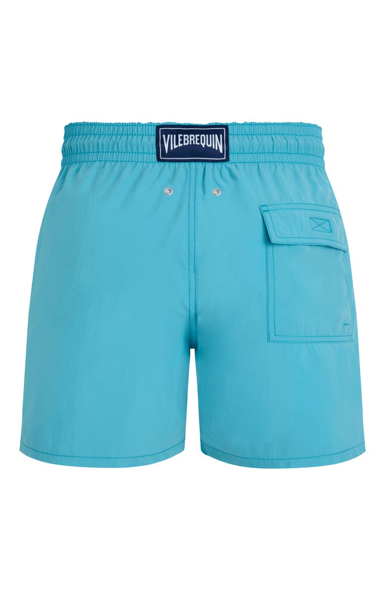 Vilebrequin Men's Ronde Des Tortues Aqua Reactive Swim Shorts, Alternate, color, Bora Bora