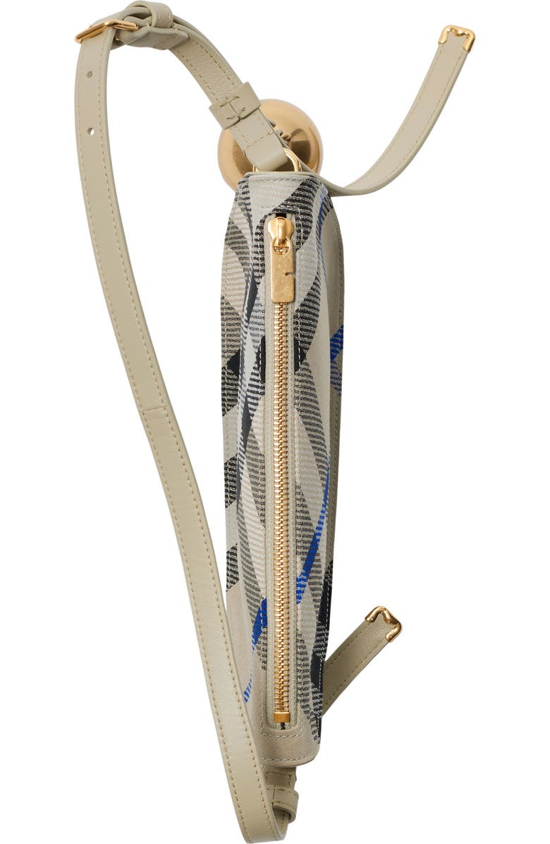 Burberry Mini Shield Check Jacquard Sling Bag, Alternate, color,