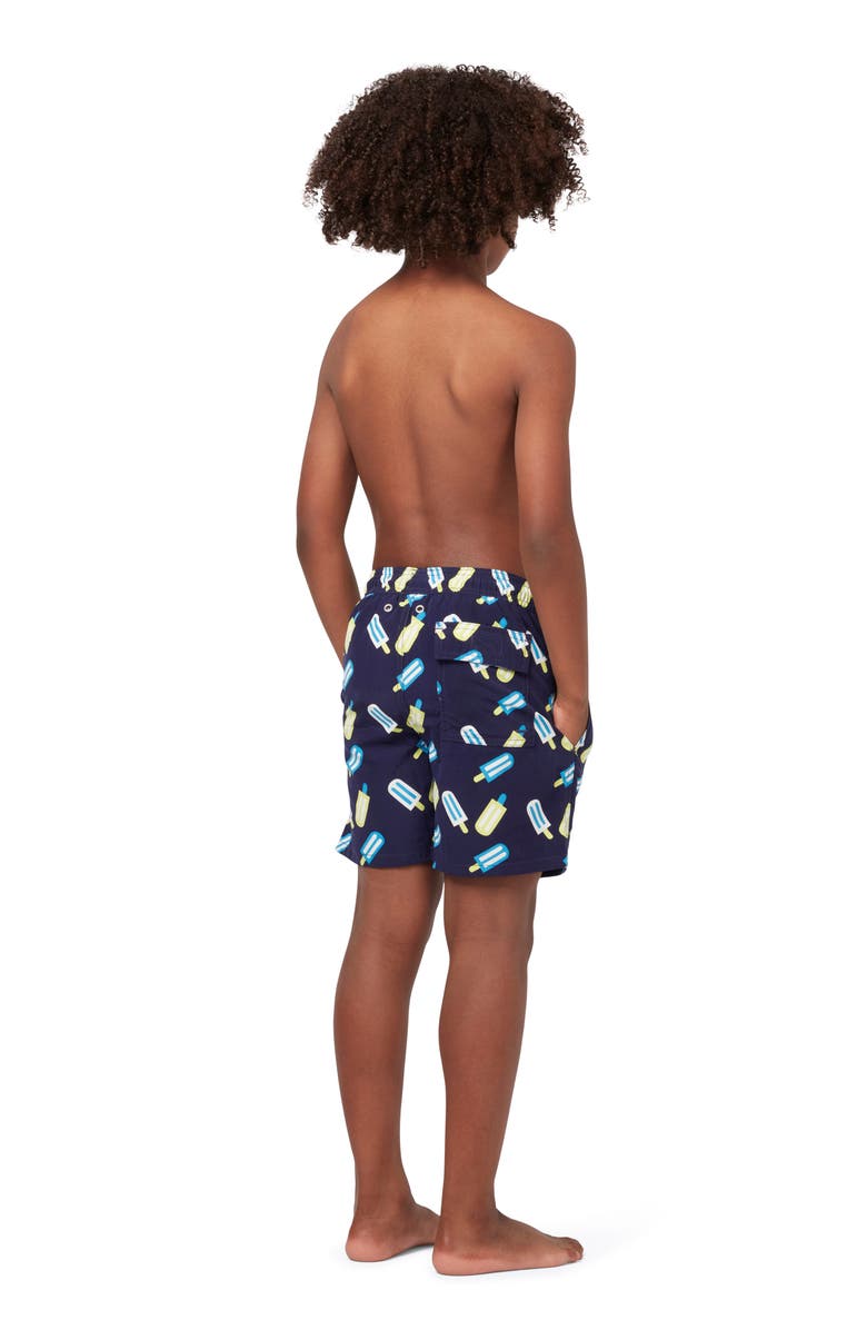 Tom & Teddy Kids' Lollies Print Swim Trunks, Alternate, color, 