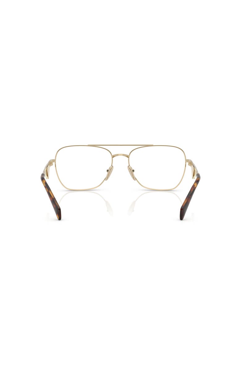 Prada 57mm Pilot optical glasses, Alternate, color, Gold