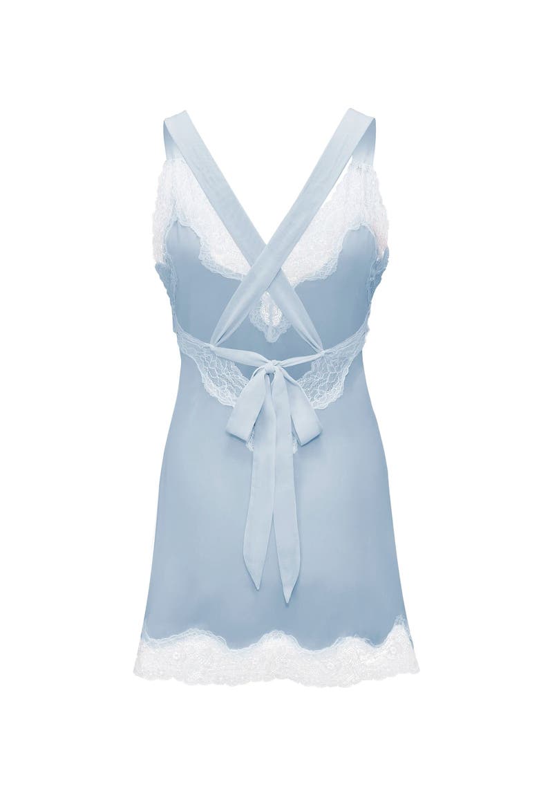 Lilitha Slip Lingerie, Alternate, color, Medium blue