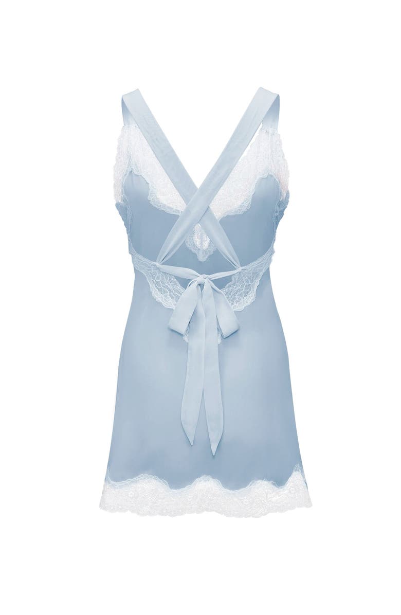 Adore Me Lilitha Slip Lingerie, Alternate, color, Medium Blue