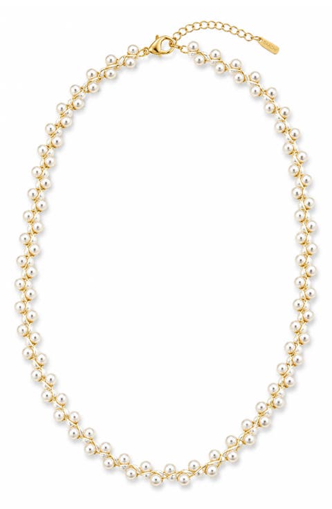 Imitation Pearl Strand Necklace