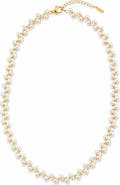 SAACHI Imitation Pearl Strand Necklace