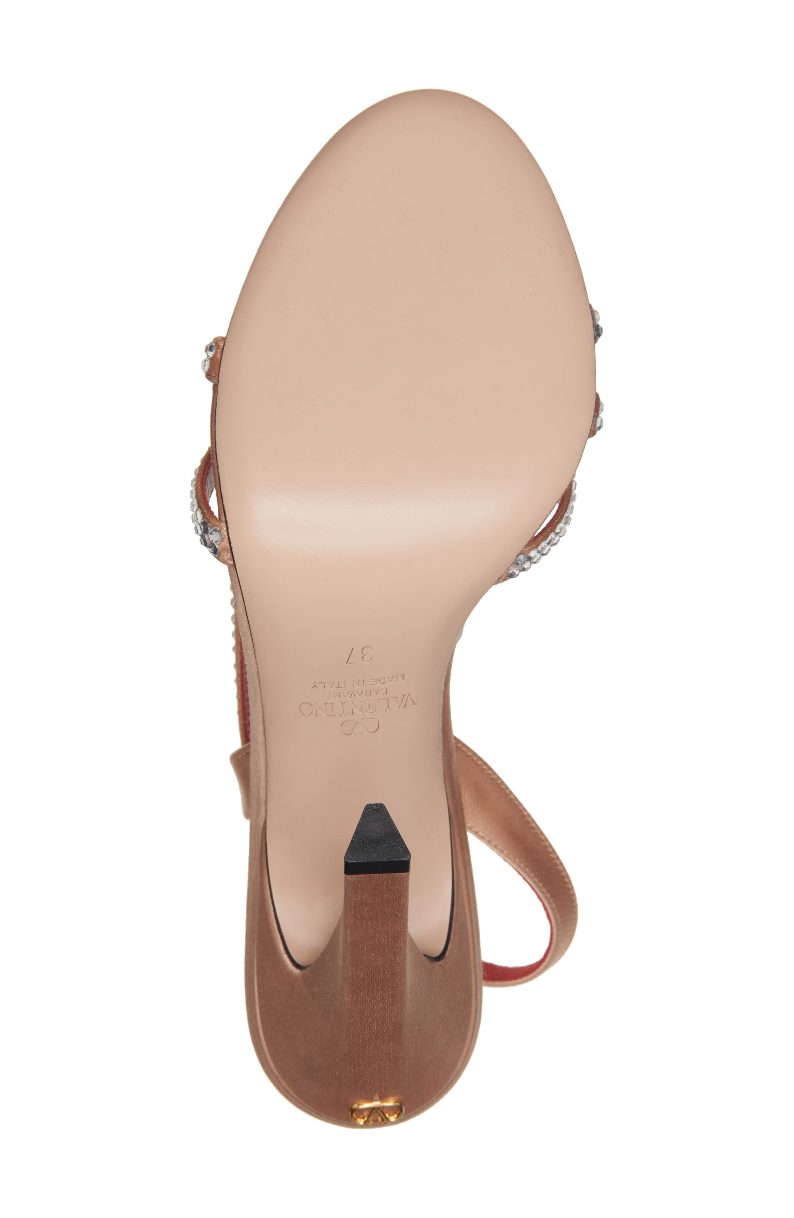 Crystal Embellished Slingback Sandal, Alternate, color, BEIGE COUTURE/ CRYSTAL