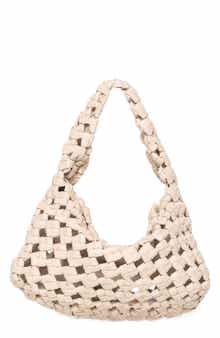 Mackenzie Woven Knot Shoulder Bag