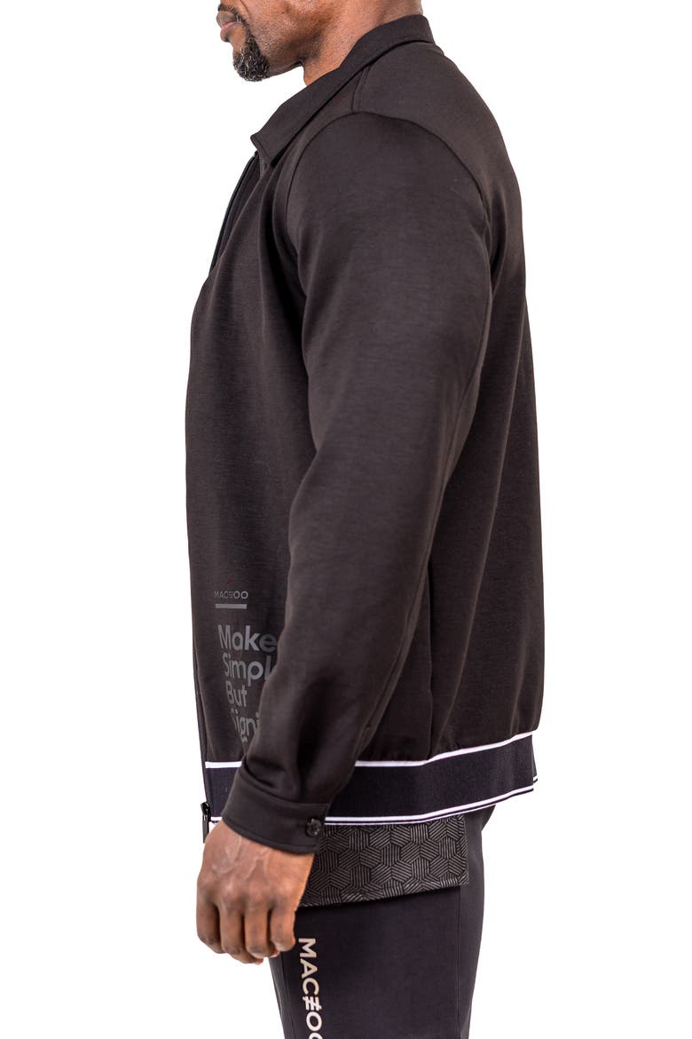 Marthyr Zip Sweater, Alternate, color, BLACK